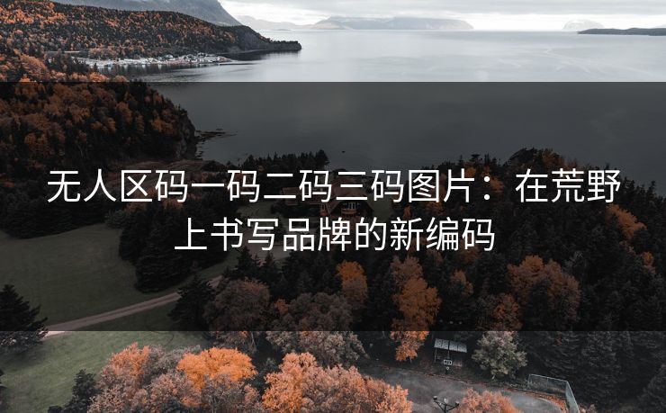 无人区码一码二码三码图片：在荒野上书写品牌的新编码